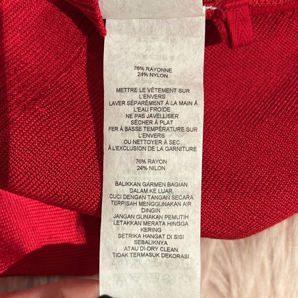 Armani Exchange Red Midi Dress – Size Small | Elegant & Timeless midi dress - Picture 7 of 8